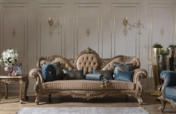 Luxus Barock Wohnzimmer Sofa Braun Gold Luxury Baroque Living Room Sofa Brown Gold