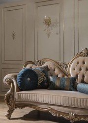 Luxus Barock Wohnzimmer Sofa Braun Gold Luxury Baroque Living Room Sofa Brown Gold