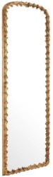 Casa Padrino espejo de lujo oro antiguo 92,5 x 7 x A. 245,5 cm - Espejo de pared de caoba - Espejo de cuerpo entero - Espejo de guardarropa - Colección de Lujo