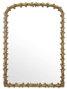 Luxus Designer Mahagoni Spiegel Wandspiegel Antik Gold Luxury Designer Mahogany Mirror Wall Mirror Antique Gold