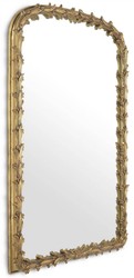 Casa Padrino luxury mirror antique gold 93 x 6.5 x H. 130 cm - Mahogany wall mirror - Living room mirror - Cloakroom mirror - Luxury Collection