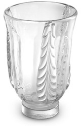 Casa Padrino luxury decorative glass vase Ø 24.5 x H. 35 cm - Elegant hand blown flower vase - Decoration Accessories