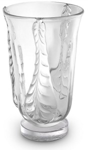 Casa Padrino luxury decorative glass vase Ø 26 x H. 42 cm - Elegant hand blown flower vase - Decoration Accessories