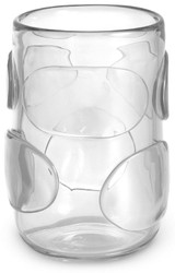 Casa Padrino florero de vidrio decorativo de lujo Ø 19 x A. 27 cm - Elegante Florero Soplado a Mano - Colección de Lujo