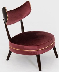 Luxus Art Deco Lounge Salon Wohnzimmer Sessel Lila Luxury Art Deco Lounge Parlor Living Room Armchair Purple