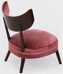 Luxus Art Deco Lounge Salon Wohnzimmer Sessel Lila Luxury Art Deco Lounge Parlor Living Room Armchair Purple