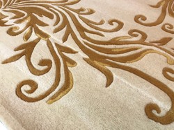 Tapis de Luxe Pompöös by Casa Padrino de Harald Glööckler - TOUTES LES TAILLES - Couronne Crème / Or - Tapis Design Baroque - Tissé à la Main en Laine Tapis de Luxe Pompöös by Casa Padrino de Harald Glööckler - TOUTES LES TAILLES - Couronne Crème / Or - Tapis Design Baroque - Tissé à la Main en Laine