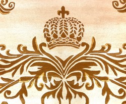 Tapis de Luxe Pompöös by Casa Padrino de Harald Glööckler - TOUTES LES TAILLES - Couronne Crème / Or - Tapis Design Baroque - Tissé à la Main en Laine Tapis de Luxe Pompöös by Casa Padrino de Harald Glööckler - TOUTES LES TAILLES - Couronne Crème / Or - Tapis Design Baroque - Tissé à la Main en Laine