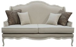 Casa Padrino luxury baroque sofa gray / antique gray 185 x 95 x H. 111 cm - Living room sofa with decorative pillows - Noble baroque furniture