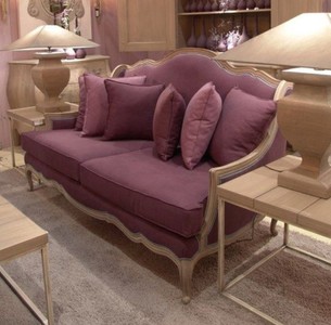Luxus Barock Wohnzimmer Sofa Lila Antik Beige Luxury Baroque Living Room Sofa Purple Antique Beige