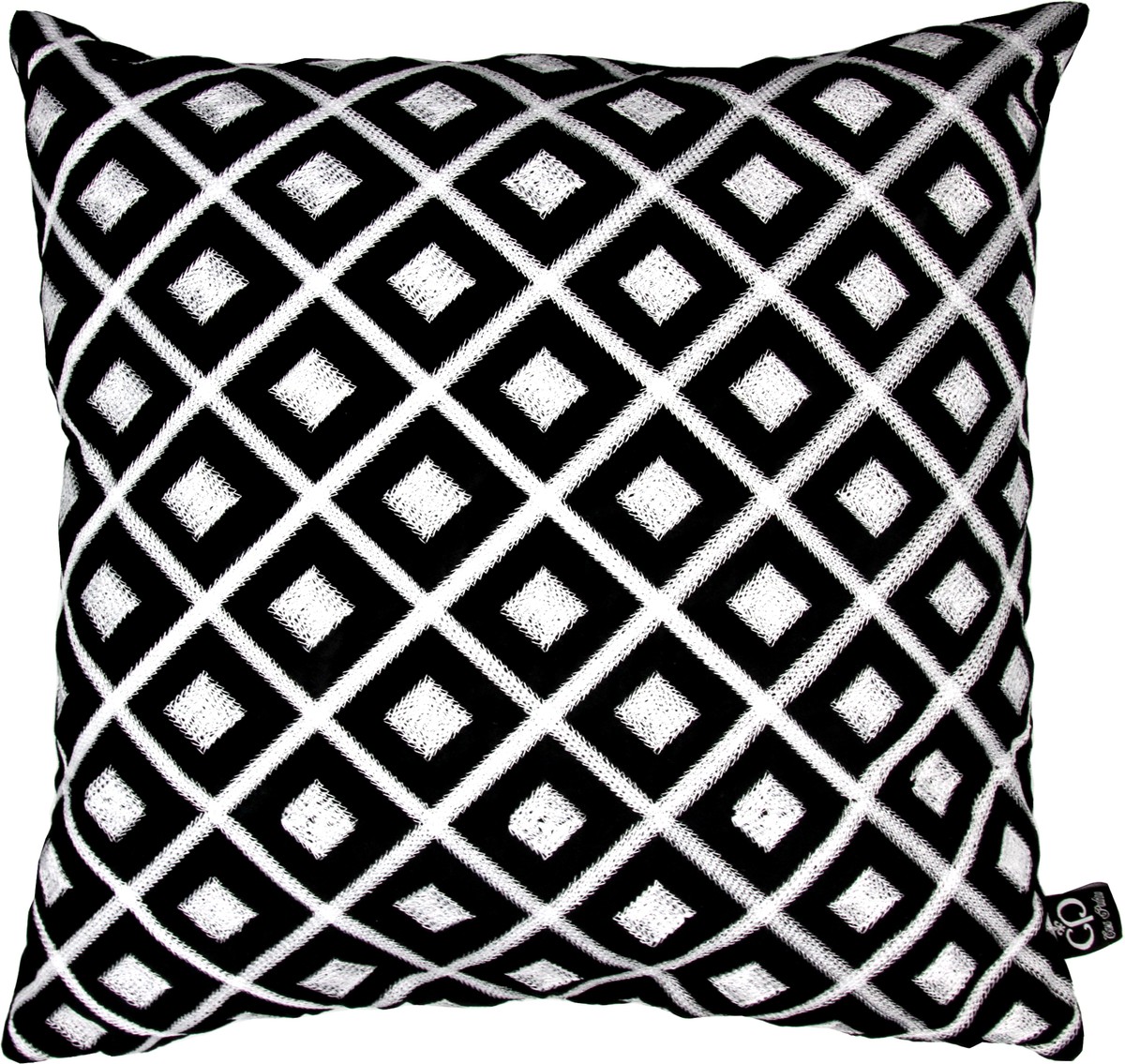 Coussin d'hôtel de luxe Casa Padrino Noir / Blanc 50 x H.50 cm - Collection Hotel Coussin d'hôtel de luxe Casa Padrino Noir / Blanc 50 x H.50 cm - Collection Hotel
