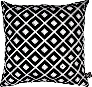 Casa Padrino cuscino per hotel di lusso nero / bianco 50 x H. 50 cm - collezione hotel