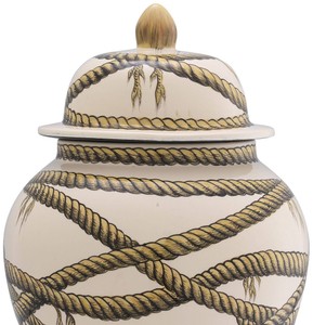 Casa Padrino Luxus Porzellan Vase Beige Ø 23 x H. 43 cm - Runde Blumenvase mit Deckel - Deko Accessoires