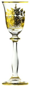 Luxus Barock Likörglas 6er Set Gold 6 Likörgläser Luxury Baroque Liquor Glass Set of 6 Gold 6 Liquor Glasses