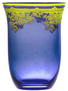 Luxus Barock Wasserglas Bierglas Weinglas 6er Set 6 Gläser Blau Gold Luxury Baroque Liquor Glass Set of 6 Blue Gold 6 Glasses