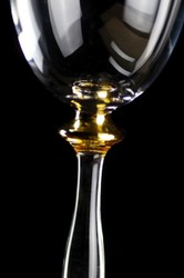 Casa Padrino conjunto de 6 copas de vino barrocos de lujo oro Ø 8 x A. 20 cm - Copas de vino hechas a mano y grabadas a mano - Accesorios para Hoteles y Restaurantes - Calidad de Lujo
