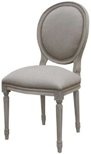Casa Padrino Luxus Barock Esszimmer Stuhl Set Medaillon Grau 48 x 50 x H. 95 cm - Handgefertigte Esszimmerstühle im Barockstil - Barock Esszimmer Möbel - Luxus Qualität