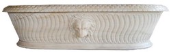 Luxus Barock Marmor Badewanne Löwenkopf Weiß Luxury Baroque Marble Bathtub Lion Head White