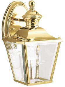 Casa Padrino lampada da parete per esterno Art Nouveau oro 14,7 x 17 x A. 26,3 cm - Lampada da esterno per terrazza da giardino con balcone nostalgico - Luci da esterno nostalgico