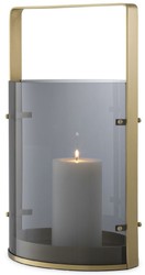 Casa Padrino portacandele di lusso ottone antico / grigio 29,5 x 21 x A. 50 cm - Accessori Gastronomia - Qualità di Lusso

