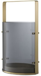 Casa Padrino portacandele di lusso ottone antico / grigio 29,5 x 21 x A. 50 cm - Accessori Gastronomia - Qualità di Lusso

