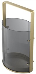 Casa Padrino portacandele di lusso ottone antico / grigio 29,5 x 21 x A. 50 cm - Accessori Gastronomia - Qualità di Lusso

