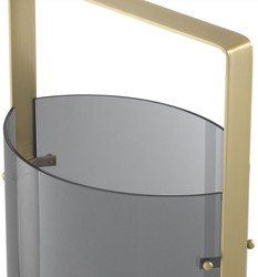 Casa Padrino portacandele di lusso ottone antico / grigio 29,5 x 21 x A. 50 cm - Accessori Gastronomia - Qualità di Lusso

