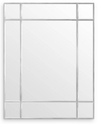 Casa Padrino miroir mural de luxe argent 140 x 4 x H. 180 cm - Miroir de salon - Miroir de chambre - Miroir d'armoire - Meubles de Luxe