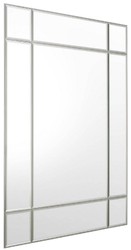 Casa Padrino miroir mural de luxe argent 140 x 4 x H. 180 cm - Miroir de salon - Miroir de chambre - Miroir d'armoire - Meubles de Luxe