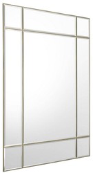Casa Padrino miroir mural de luxe laiton vintage 140 x 4 x H. 180 cm - Miroir de salon - Miroir de chambre - Miroir d'armoire - Meubles de Luxe