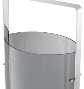 Casa Padrino Luxus Kerzenleuchter Silber / Grau 29,5 x 21 x H. 65 cm - Gastronomie Accessoires - Luxus Qualität