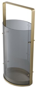 Casa Padrino Luxus Kerzenleuchter Antik Messingfarben / Grau 29,5 x 21 x H. 65 cm - Gastronomie Accessoires - Luxus Qualität