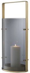 Casa Padrino portacandele di lusso ottone antico / grigio 29,5 x 21 x A. 65 cm - Accessori Gastronomia - Qualità di Lusso

