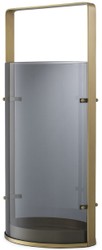 Casa Padrino portacandele di lusso ottone antico / grigio 29,5 x 21 x A. 65 cm - Accessori Gastronomia - Qualità di Lusso

