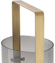 Casa Padrino portacandele di lusso ottone antico / grigio 29,5 x 21 x A. 65 cm - Accessori Gastronomia - Qualità di Lusso

