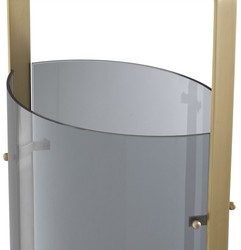 Casa Padrino portacandele di lusso ottone antico / grigio 29,5 x 21 x A. 65 cm - Accessori Gastronomia - Qualità di Lusso

