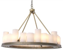Casa Padrino lustre LED de luxe laiton / blanc Ø 90 x H. 65 cm - Lustre rond moderne avec télécommande - Qualité de Luxe