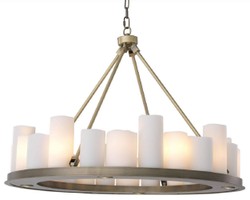 Casa Padrino lustre LED de luxe laiton / blanc Ø 90 x H. 65 cm - Lustre rond moderne avec télécommande - Qualité de Luxe