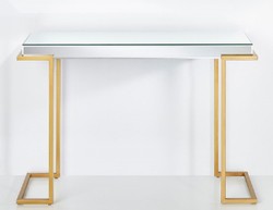 Casa Padrino console de luxe bronze 116 x 39 x H. 79 cm - Table console en miroir avec pieds en métal - Mobilier de Luxe