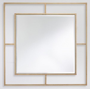 Casa Padrino luxury wall mirror bronze 90 x 2 x H. 90 cm - Living room mirror - Bedroom mirror - Wardrobe mirror - Luxury Furniture