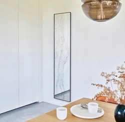 Casa Padrino designer wall mirror black 41 x 2 x H. 174 cm - Living room mirror - Bedroom mirror - Bathroom mirror - Wardrobe mirror - Luxury Collection