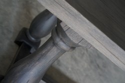 Casa Padrino table à manger de luxe en bois massif - Différentes Couleurs et Tailles - Table de cuisine en bois massif au look rustique - Meubles de salle à manger en bois massif rustique