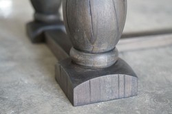 Casa Padrino table à manger de luxe en bois massif - Différentes Couleurs et Tailles - Table de cuisine en bois massif au look rustique - Meubles de salle à manger en bois massif rustique