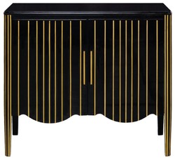 Luxus Art Deco Sideboard Schrank Wohnzimmerschrank Schwarz Gold Luxury Art Deco Sideboard Cabinet Living Room Cabinet Black Gold