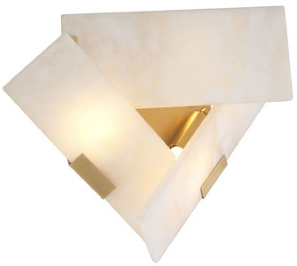Casa Padrino lámpara de pared de lujo alabastro / latón antiguo 40 x 15,5 x A. 31 cm - Lámpara de pared con pantalla de alabastro - Calidad de Lujo