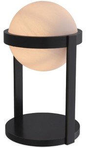Casa Padrino luxury table lamp bronze / white Ø 22 x H. 38 cm - Desk lamp with round glass lampshade - Luxury Lights