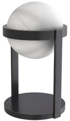 Casa Padrino lampada da tavolo di lusso bronzo / bianco Ø 22 x A. 38 cm - Lampada da scrivania con paralume rotondo in vetro - Luci di Lusso