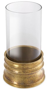 Casa Padrino Luxus Kerzenleuchter Vintage Messingfarben Ø 21 x H. 40,5 cm - Hotel & Restaurant Accessoires - Luxus Qualität