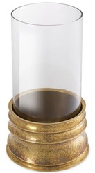 Casa Padrino portacandele di lusso ottone vintage Ø 21 x A. 40,5 cm - Accessori per Hotel e Ristoranti - Qualità di Lusso

