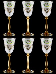 Casa Padrino set di 6 bicchieri da liquore barocco di lusso bianco / multicolore / oro Ø 5,5 x A. 17 cm - Bicchieri da liquore fatti e dipinti a mano - Accessori per Hotel e Ristoranti - Qualità di Lusso Casa Padrino set di 6 bicchieri da liquore barocco di lusso bianco / multicolore / oro Ø 5,5 x A. 17 cm - Bicchieri da liquore fatti e dipinti a mano - Accessori per Hotel e Ristoranti - Qualità di Lusso